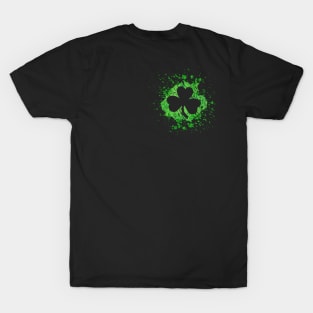 2-sided 'Erin Go Bragh' Shamrock, Celtic Knots and Spirals T-Shirt